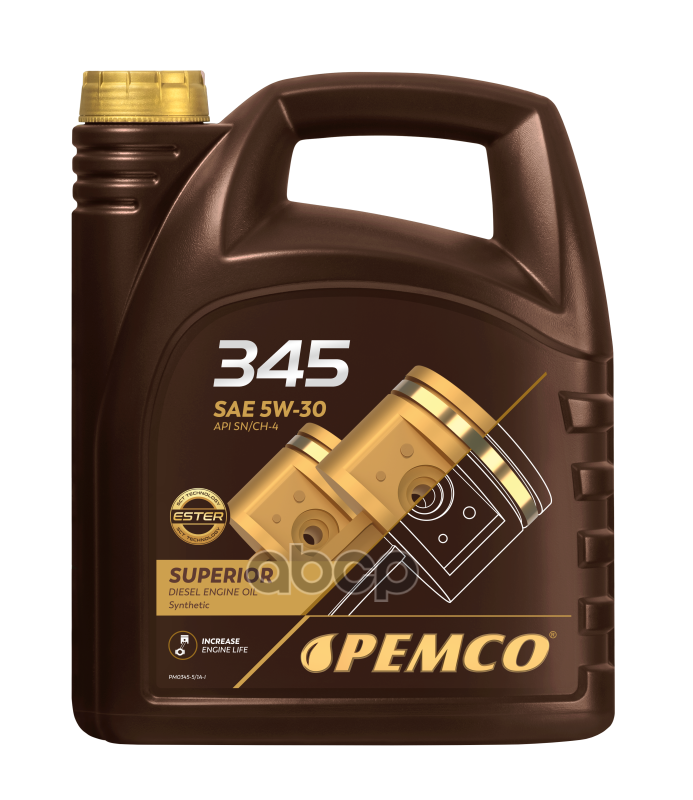 PEMCO Масло моторное синтетическое 5W30 SN/CH-4, C2/C3 5л