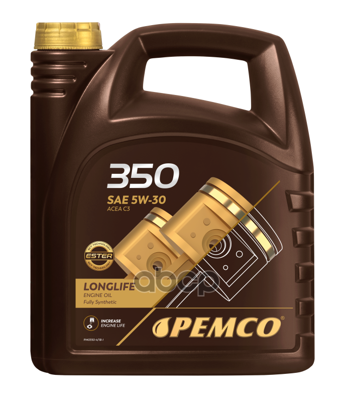 PEMCO 5W-30 Sn, C3 4Л (Pao Синт. Мотор. Масло)