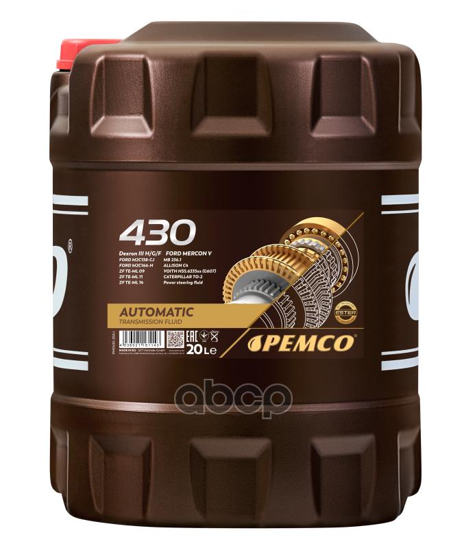 Atf Dexron Iii 20Л (Авт. Транс. Синт. Масло) Hcv PEMCO арт. PM043020