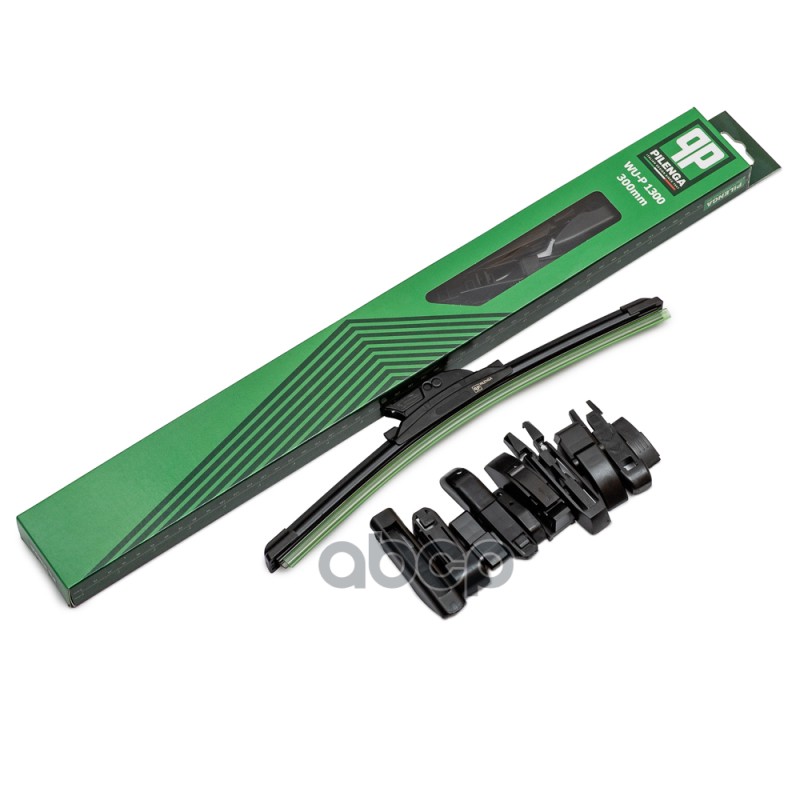 PILENGA Щетка стеклоочистителя универсальная бескаркасная 300mm 11 адаптеров Универсальные PILENGA арт. wu-p1300