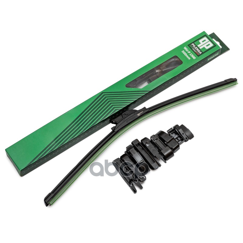 PILENGA Щетка стеклоочистителя универсальная бескаркасная 500mm 11 адаптеров Универсальные PILENGA арт. wu-p1500