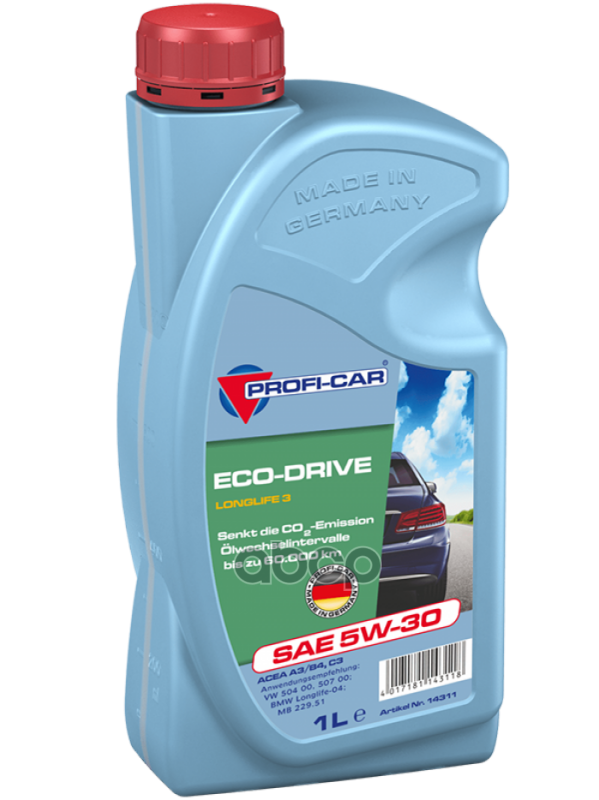 PROFI-CAR Масло моторное синтетическое Eco-Drive Longlife 3 5W30 C3 1л