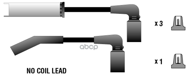 Провода зажигания высоковольтные CHEVROLET AVEO/LANOS 1.4/1.6 SOHC  PEC-E04 Parts-Mall арт. PEC-E04