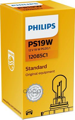 Лампа накаливания сигнальная PS19W PG20-1 Vision 12V 19W Картон 1 шт Philips арт. 12085C1