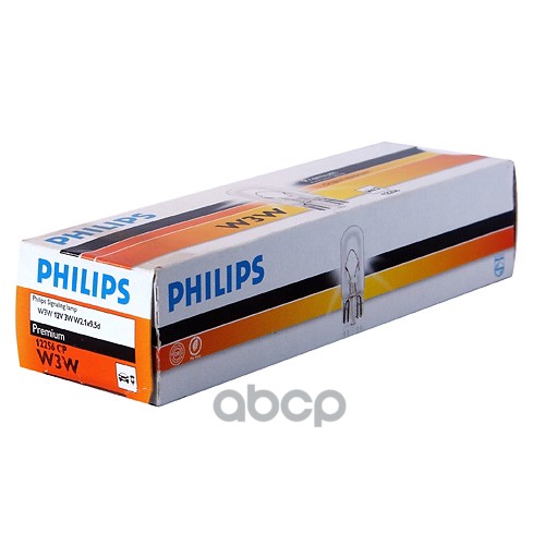 Лампа Philips W3W 12V 3W W2.1x9.5D T10 Philips арт. 12256
