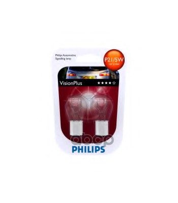 Лампа 12V P21/5W 21/5W PHILIPS 2 шт. блистер 12499VPB2 Philips арт. 12499VPB2