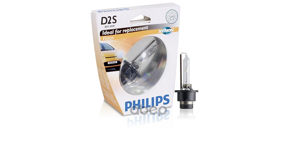 Лампа ксеноновая головного света D2S P32d-2 4300K Vision 85V 35W Блистер 1 шт Philips арт. 85122VIS1