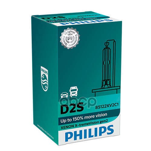 Лампа ксеноновая D2S PHILIPS X-tremeVision gen2 1 шт. 85122XV2C1 Philips арт. 85122XV2C1
