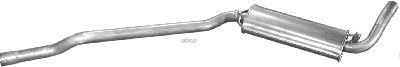 Глушитель Средн Часть Audi: 80 86-91, 90 87-91, Cabriolet 93-98, Coupe 89-96 Polmostrow арт. 01.04
