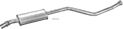 Глушитель Средн Часть Citroen: Xsara 97-05, Xsara Break 97-05, Zx 91-97, Zx Break 93-97, Peugeot: 306 Кабрио 94-02 Polmostrow...