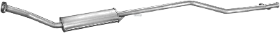 Глушитель Средн Часть Citroen: Xsara Picasso 1.6I 00- Polmostrow арт. 04.294