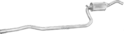 Глушитель Средн Часть Ford: Fiesta Iii 89-95, Fiesta Iv 95-02 Polmostrow арт. 08.20