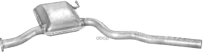 Глушитель Средн Часть Ford: Scorpio I 89-94, Scorpio I Седан 89-94, Scorpio I Универсал 91-94 Polmostrow арт. 08.261