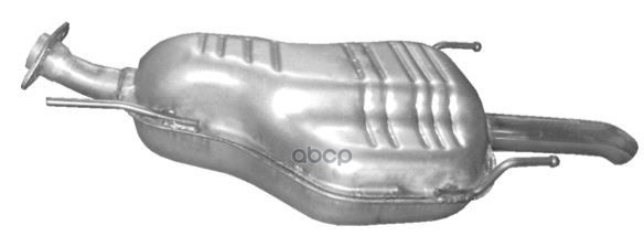 Глушитель Задн Часть Opel: Zafira A 2.0/2.2Dti 01-03 Polmostrow арт. 17.327