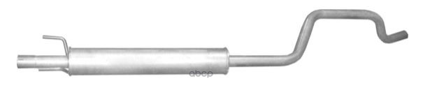 Глушитель Средн Часть Opel: Meriva 1.4/1.6 03-10 Polmostrow арт. 17630