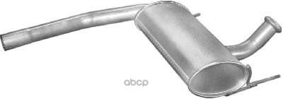 Глушитель Средн Часть Renault: Laguna 93-01, Laguna Grandtour 95-01 Polmostrow арт. 21.19