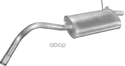 Глушитель Задн Часть Renault: Kangoo 98-, Kangoo Express 98- Polmostrow арт. 21.260