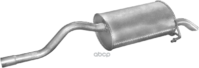 Глушитель Задн Часть Renault: Clio Ii 1.2 16V 12.00-10.01, 1.4 16V 00-05 Polmostrow арт. 21.290