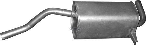 Глушитель Задн Часть Renault: Clio Iii 1.2I/1.4I 16V , Modus Polmostrow арт. 21.38