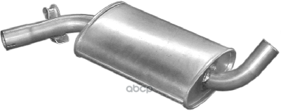 Глушитель Средн Часть Seat: Toledo I 93-99, Vw: Golf Ii 83-92, Jetta Ii 84-91 Polmostrow арт. 30.08