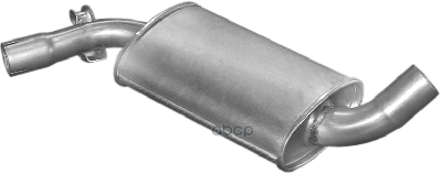 Глушитель Средн Часть Vw: Golf Ii 83-91, Jetta Ii 84-91 Polmostrow арт. 30.10