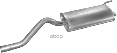 Глушитель Задн Часть Seat: Inca 95-, Vw: Caddy Ii Универсал 95-04, Caddy Ii Фургон 95-04 Polmostrow арт. 30.49