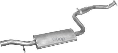 Глушитель Средн Часть Volvo: S40/V40 1.6 /1.8/2.0 16V 96-00 Polmostrow арт. 31.250