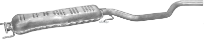 Глушитель Средн Часть Saab: 9-5 2.0/2.3 T/2.2/3.0Td 97-05 Polmostrow арт. 48.16