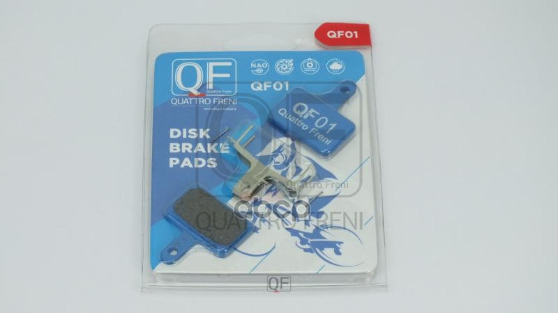 Колодки тормозные дисковые велосипедные (органика) Shimano BR-T675  BR-T615  BR-M4050  BR-M3050  BR- QUATTRO FRENI арт. qf01