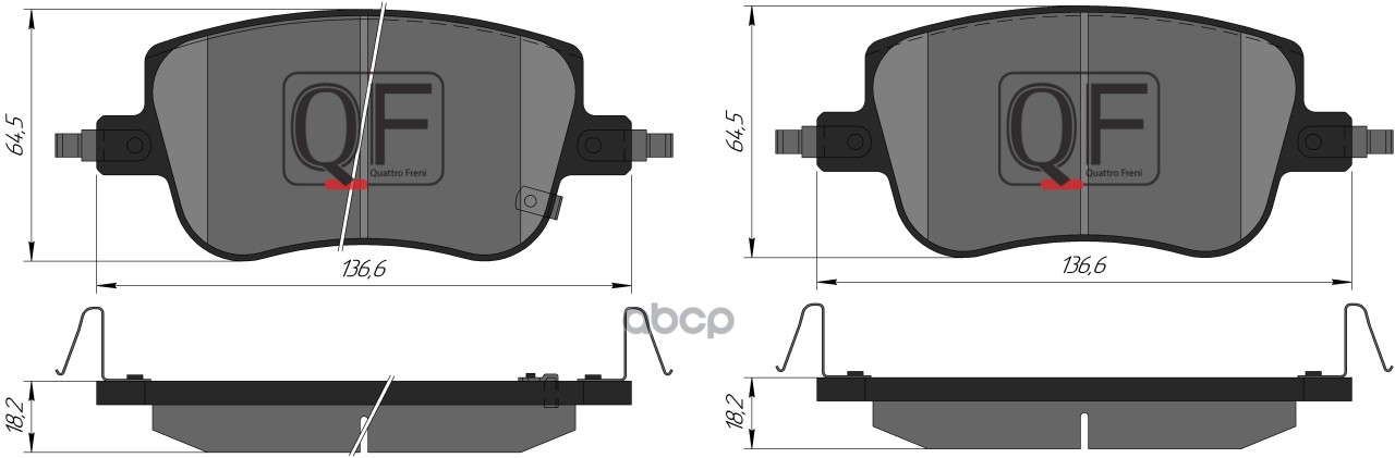 Колодки тормозные QUATTRO FRENI арт. qf508702