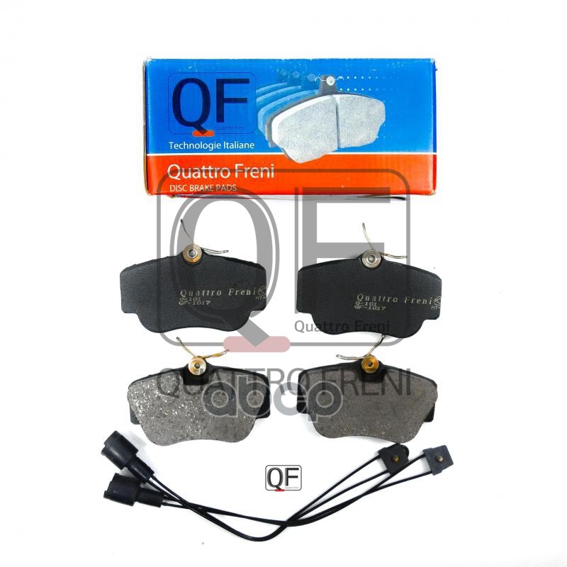 Колодки тормозные дисковые передние к-т с электрическим датчиком износа QUATTRO FRENI арт. qf51707170