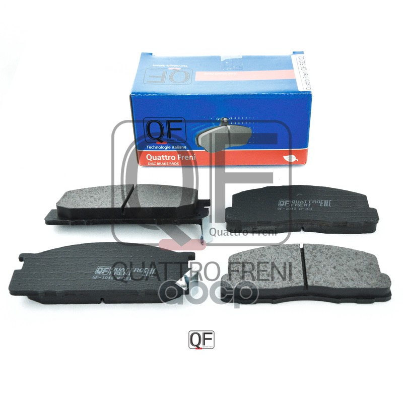 Колодки тормозные дисковые передние к-т с механическим датчиком износа QUATTRO FRENI арт. qf53202