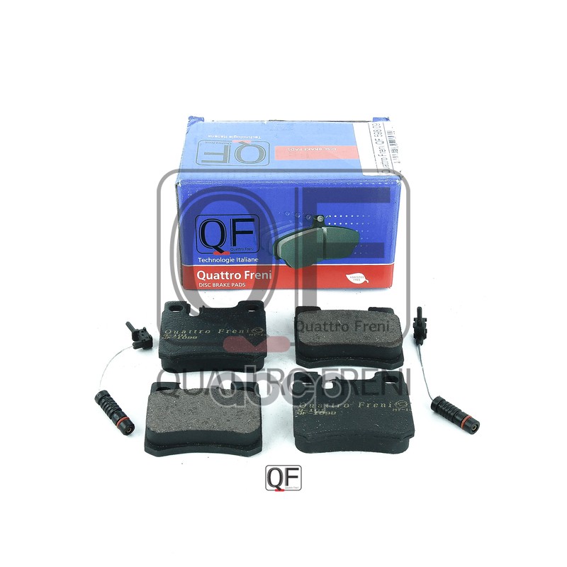 Колодки тормозные дисковые задние к-т с электрическим датчиком износа QUATTRO FRENI арт. qf59809
