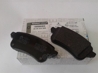 Колодки Тормозные Дисковые Задн Scenic Iii, Renault Megane Iii, Grand Scenic Iii RENAULT арт. 440603558R