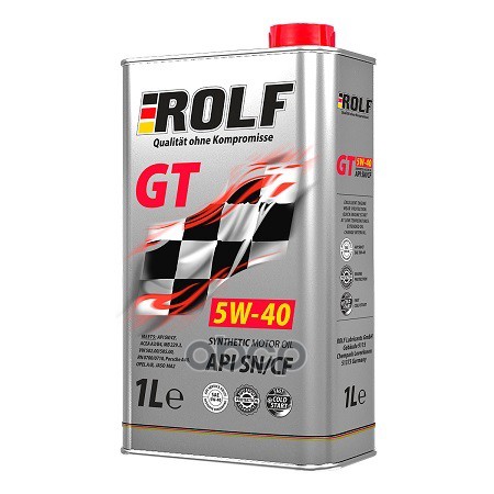 ROLF Масло моторное синтетическое GT 5W40 SN/CF, A3/B4 1л
