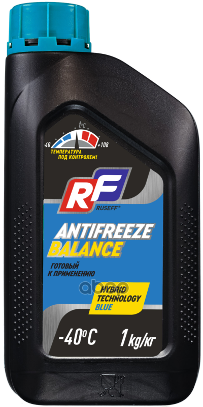 Антифриз, Готовый Раствор Balance, -40°C, Синий, 1Кг RUSEFF арт. 17471N