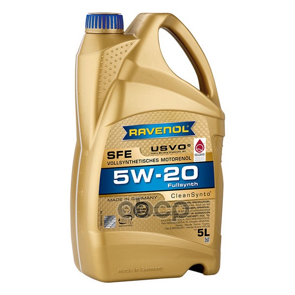 Ravenol Моторное масло RAVENOL Super Fuel Economy SFE SAE 5W-20 ( 5л) new 1111110-005-01-999