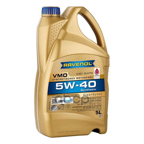 Ravenol Моторное масла RAVENOL VMO SAE 5W-40 5л  1111133005