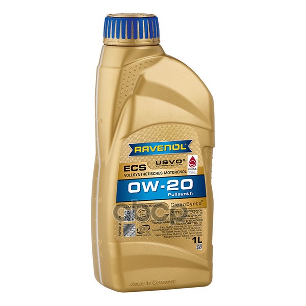 Ravenol Моторное масло RAVENOL ECS EcoSynth 0W-20 1л (111110200101999) 4014835718517