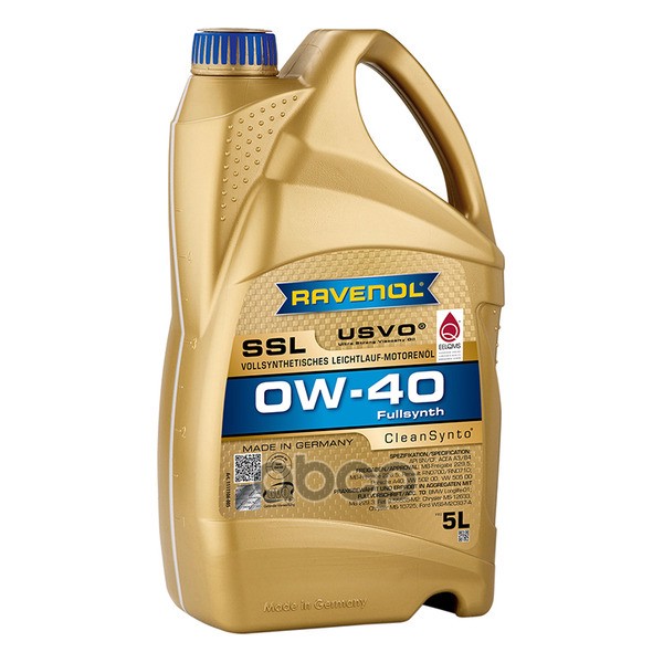 Моторное масло RAVENOL Super Synthetik Oel SSL SAE 0W-40 ( 5л) Ravenol арт. 4014835718753
