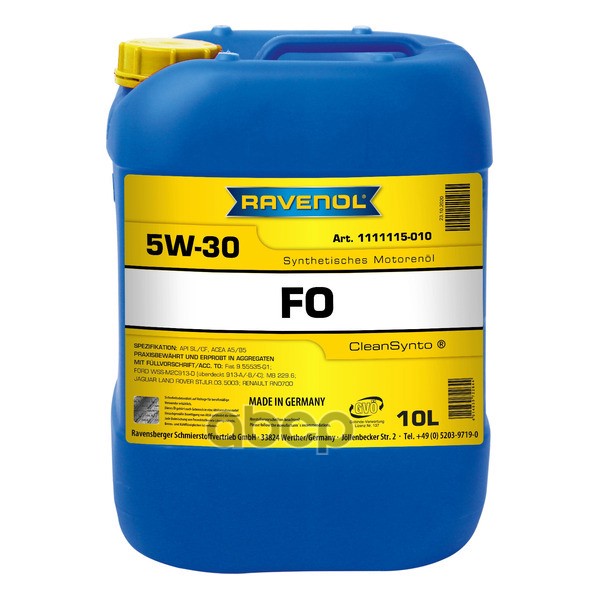 Ravenol Моторное масло RAVENOL FO SAE 5W-30 ( 10л)