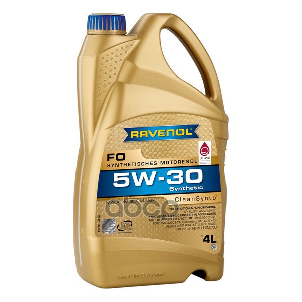 Масло моторное FO SAE 5W-30 (4л) Ravenol арт. 4014835722699