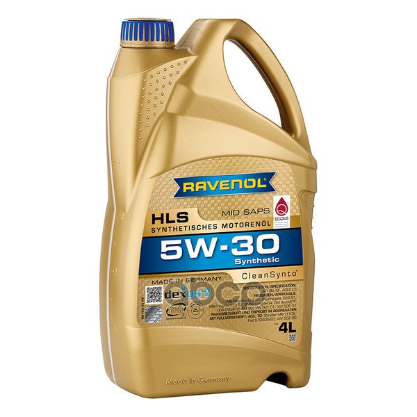 Ravenol Моторное масло RAVENOL HLS 5W-30 4л (111111900401999) 4014835723092