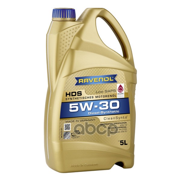 Масло моторное HDS Hydrocrack Diesel Specif SAE 5W-30 (5л) Ravenol арт. 4014835723252
