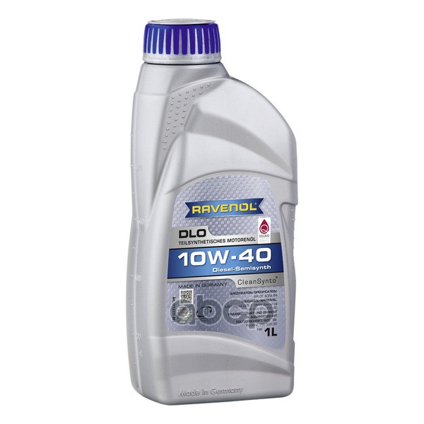 Масло моторное DLO SAE 10W-40 (1л) Ravenol арт. 4014835724211
