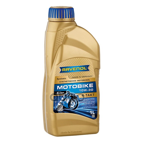 Масло моторное Motobike 4-T Ester SAE 10W-30 (1л) Ravenol арт. 4014835731011