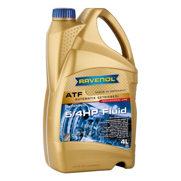 Масло трансмиссионное ATF 5/4 HP Fluid (4л) Ravenol арт. 4014835733299