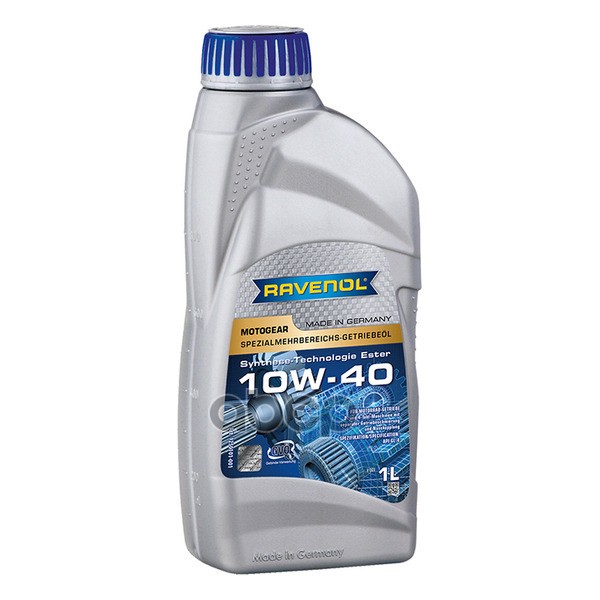 Масло трансмиссионное Motogear SAE 10W-40 GL-4 (1л) Ravenol арт. 4014835735613