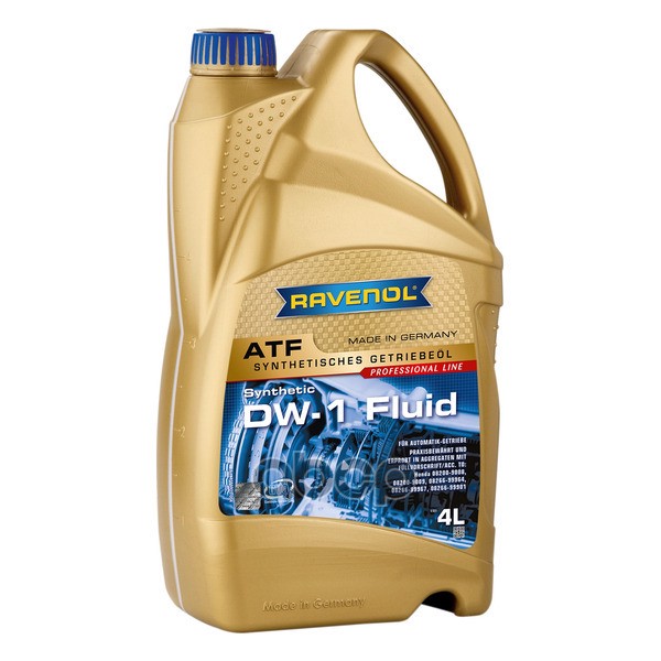 Масло трансмиссионное ATF DW-1 Fluid (4 л) Ravenol арт. 4014835741898