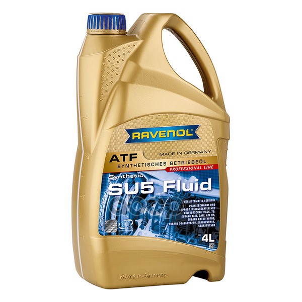 Масло трансмиссионное ATF SU5 Fluid (4л) Ravenol арт. 4014835743892
